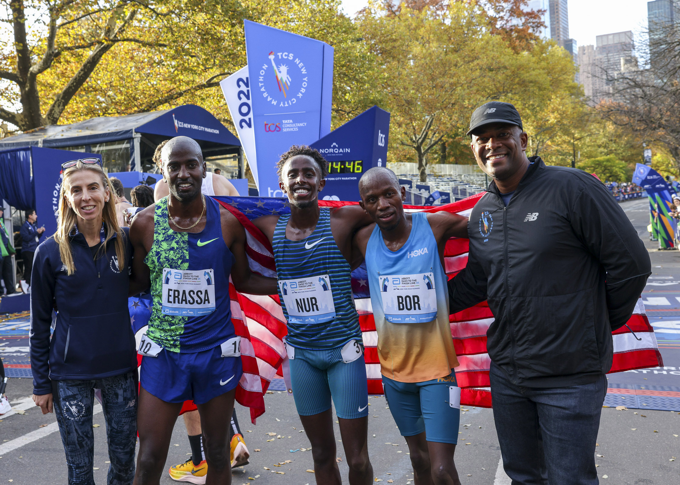 Abdihamid Nur and Weini Kelati Smash Event Records at 2022 USATF 5K