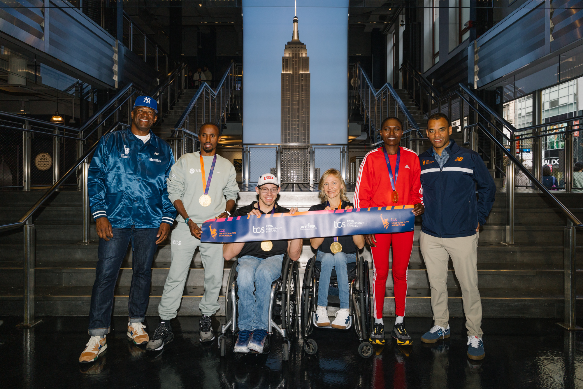 Abdi Nageeye, Sheila Chepkirui, Daniel Romanchuk, and Susannah Scaroni